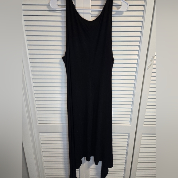 Lane Bryant Black Asymmetrical Hi-Lo Tank Top CONTEMPORARY. GRUNGE. - Picture 7 of 7